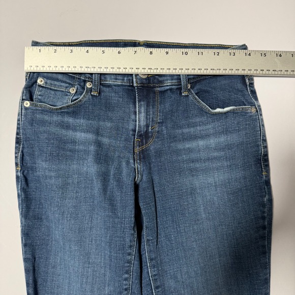 Levis 505 Straight Leg Jeans Womens Size 27 x 29 Medium Wash Blue Denim Mid Rise - Picture 11 of 14